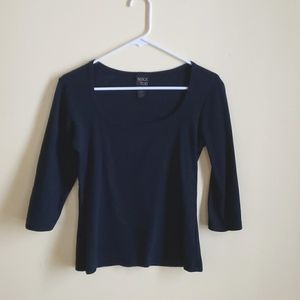 Mike & Tod 3/4 sleeve scoop neck shirt